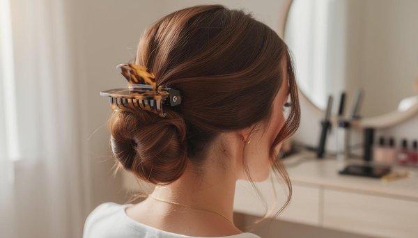 Grosse pince à cheveux : la tendance élégante pour attacher ses cheveux facilement